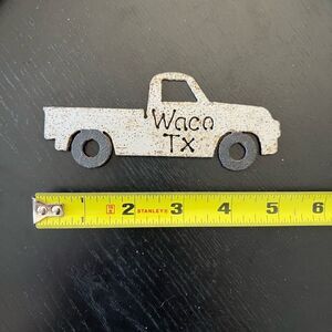 Waco Texas Pickup Truck Metal Magnet